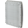 TEKFOR Корпус пластиковый ЩРВ-П-54 IP41 черная прозрачная дверь IEK