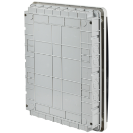 TEKFOR Корпус пластиковый ЩРВ-П-54 IP41 черная прозрачная дверь IEK