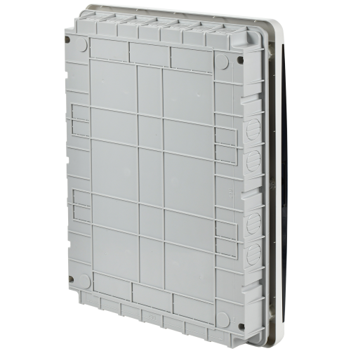 TEKFOR Корпус пластиковый ЩРВ-П-54 IP41 черная прозрачная дверь IEK