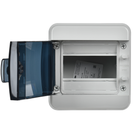 TEKFOR Корпус пластиковый КМПн-6 IP65 черная прозрачная дверь IEK