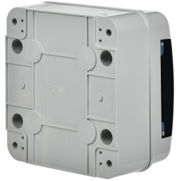 TEKFOR Корпус пластиковый КМПн-6 IP65 черная прозрачная дверь IEK