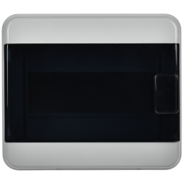 TEKFOR Корпус пластиковый КМПн-8 IP65 черная прозрачная дверь