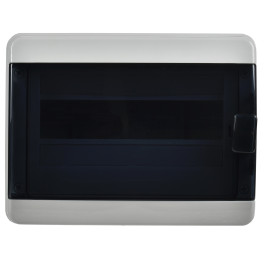 TEKFOR Корпус пластиковый КМПн-12 IP65 черная прозрачная дверь IEK