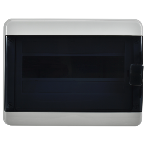 TEKFOR Корпус пластиковый КМПн-12 IP65 черная прозрачная дверь IEK