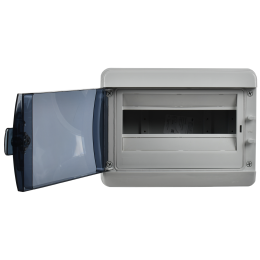 TEKFOR Корпус пластиковый КМПн-12 IP65 черная прозрачная дверь IEK