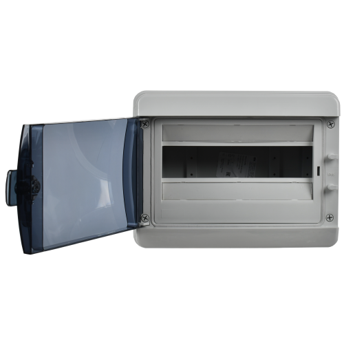 TEKFOR Корпус пластиковый КМПн-12 IP65 черная прозрачная дверь IEK