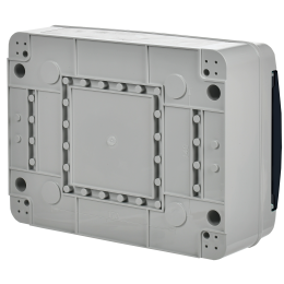 TEKFOR Корпус пластиковый КМПн-12 IP65 черная прозрачная дверь IEK