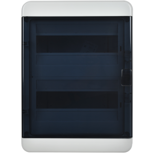 TEKFOR Корпус пластиковый КМПн-24 IP65 черная прозрачная дверь IEK