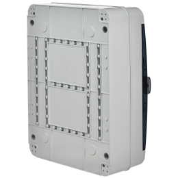 TEKFOR Корпус пластиковый КМПн-24 IP65 черная прозрачная дверь IEK