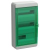 TEKFOR Корпус пластиковый КМПн-36 IP65 зеленая прозрачная дверь IEK