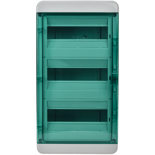 TEKFOR Корпус пластиковый КМПн-36 IP65 зеленая прозрачная дверь IEK
