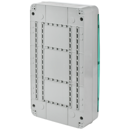 TEKFOR Корпус пластиковый КМПн-36 IP65 зеленая прозрачная дверь IEK