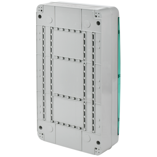 TEKFOR Корпус пластиковый КМПн-36 IP65 зеленая прозрачная дверь IEK