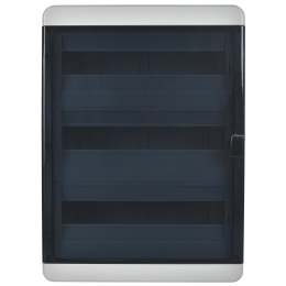 TEKFOR Корпус пластиковый КМПн-54 IP65 черная прозрачная дверь IEK