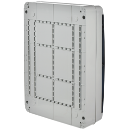 TEKFOR Корпус пластиковый КМПн-54 IP65 черная прозрачная дверь IEK