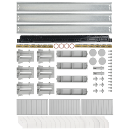 TEKFOR Корпус пластиковый КМПн-54 IP65 черная прозрачная дверь IEK