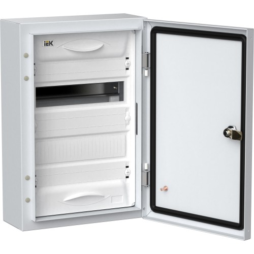 TITAN 5 Корпус металлический ЩРн-24 (1х24) 460х310х140мм IP54 белый (одна дверь) IEK