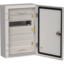 TITAN 5 Корпус металлический ЩРн-24 (1х24) 460х310х140мм IP54 серый (одна дверь) IEK