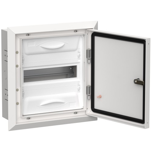 TITAN 5 Корпус металлический ЩРв-12 (1х12) 380х365х130мм IP31 белый (одна дверь) IEK