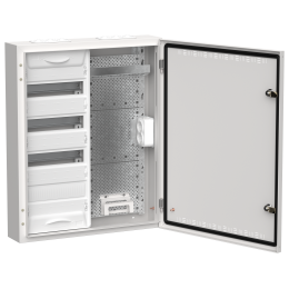 TITAN 5 Корпус комбинированный ЩРн-48 (2х48) 710х570х140мм IP30 белый IEK