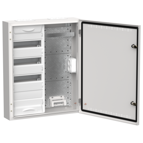 TITAN 5 Корпус комбинированный ЩРн-48 (2х48) 710х570х140мм IP30 белый IEK
