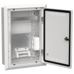 TITAN 5 Корпус мультимедиа ЩРв-24 (1х24) 505х365х130мм IP30 белый IEK