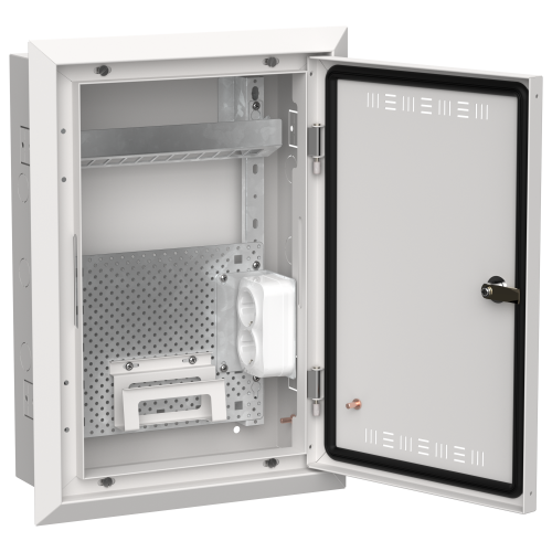 TITAN 5 Корпус мультимедиа ЩРв-24 (1х24) 505х365х130мм IP30 белый IEK