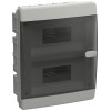 UNION Compact Корпус пластиковый ЩРВ-П-18 IP41 черная прозрачная дверь IEK