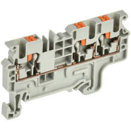 ARMAFIX Клемма пружин. Push-in CP-MC 3 вывода 2,5мм2 серая IEK