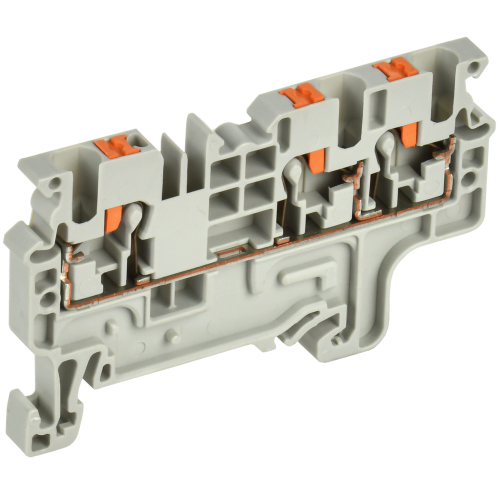 ARMAFIX Клемма пружин. Push-in CP-MC 3 вывода 2,5мм2 серая IEK