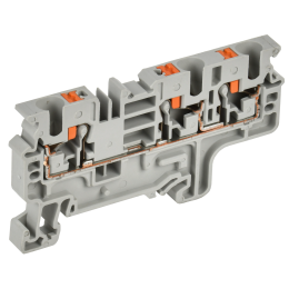 ARMAFIX Клемма пружин. Push-in CP-MC 3 вывода 4мм2 серая IEK