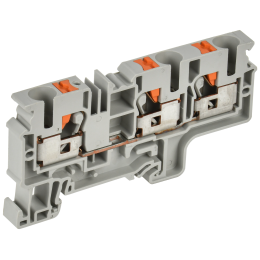 ARMAFIX Клемма пружин. Push-in CP-MC 3 вывода 10мм2 серая IEK