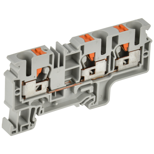 ARMAFIX Клемма пружин. Push-in CP-MC 3 вывода 10мм2 серая IEK