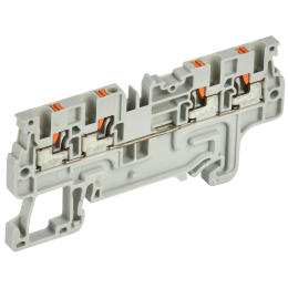 ARMAFIX Клемма пружин. Push-in CP-MC 4 вывода 1,5мм2 серая IEK
