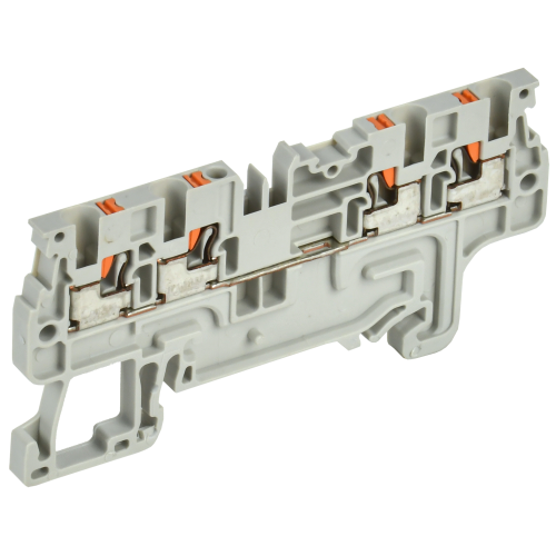 ARMAFIX Клемма пружин. Push-in CP-MC 4 вывода 1,5мм2 серая IEK