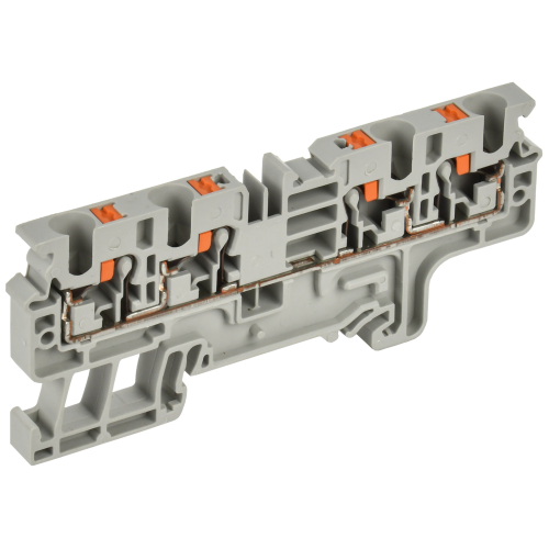 ARMAFIX Клемма пружин. Push-in CP-MC 4 вывода 4мм2 серая IEK