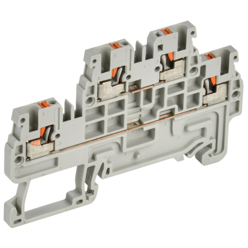 ARMAFIX Клемма пружин. Push-in CP-ML 2 ур. 1,5мм2 серая IEK