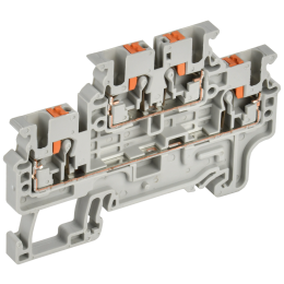 ARMAFIX Клемма пружин. Push-in CP-ML 2 ур. 2,5мм2 серая IEK