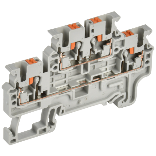 ARMAFIX Клемма пружин. Push-in CP-ML 2 ур. 2,5мм2 серая IEK