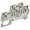 ARMAFIX Клемма пружин. Push-in CP-ML-PEN 2 ур. земля-низ 1,5мм2 серая IEK