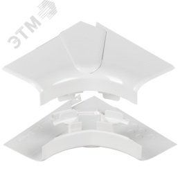 DLP Угол внутренний изменяемый для кабель-канала 105х50мм (80-100град) белый