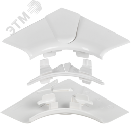 DLP Угол внутренний изменяемый для кабель-канала 150х50мм (80-100град) белый