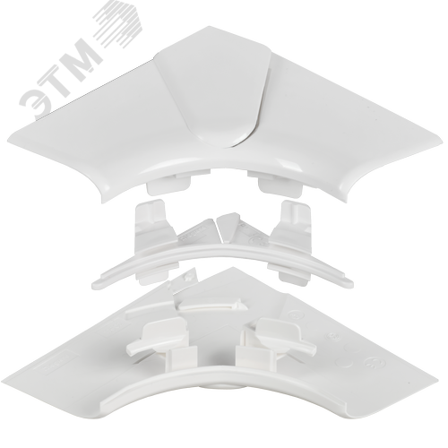 DLP Угол внутренний изменяемый для кабель-канала 150х50мм (80-100град) белый