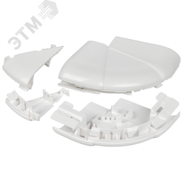 DLP Угол внешний изменяемый для кабель-канала 80х50мм (60-120град) белый