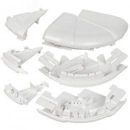 DLP Угол внешний изменяемый для кабель-канала 150х50мм (60-120град) белый