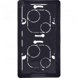 Коробка для накладного монтажа 2-местная антрацит INSPIRIA