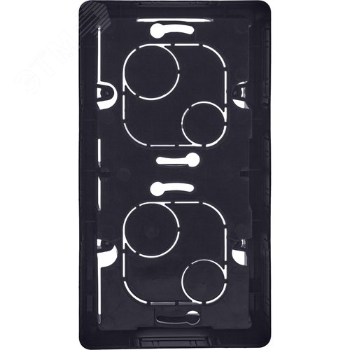 Коробка для накладного монтажа 2-местная антрацит INSPIRIA