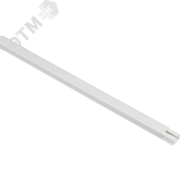 DLPlus Кабель-канал плинтусный 20х12,5мм односекционный белый