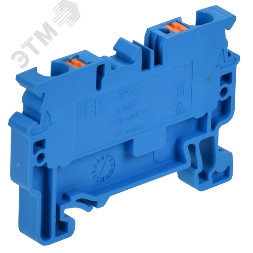 ARMAFIX Клемма пружинная CX6 BU 6мм2 проходная синяя IEK