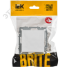 BRITE Заглушка с суппортом МЗ10-БрАБ арктический белый IEK